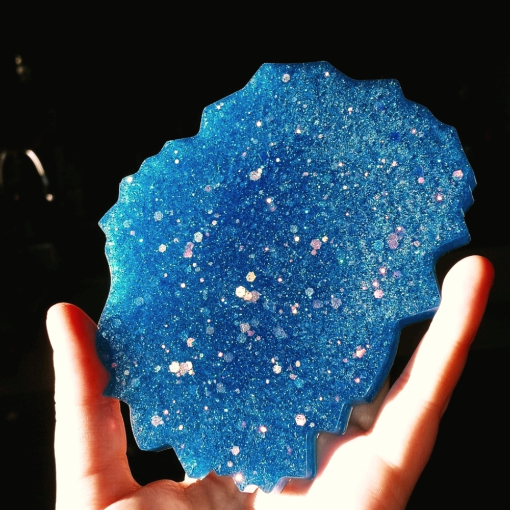 Blue coaster